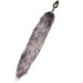 Анальная пробка с серым хвостиком EasyToys Fox Tail Plug ,S