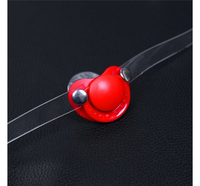 Кляп-соска Silicone Strap, Red