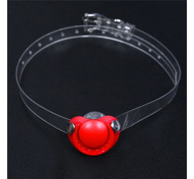 Кляп-соска Silicone Strap, Red