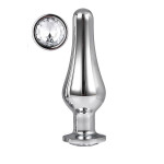 DT21825 анальна пробка конічної форми Dream Toys GLEAMING LOVE SILVER PLEASURE PLUG L