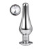 DT21825 анальна пробка конічної форми Dream Toys GLEAMING LOVE SILVER PLEASURE PLUG L