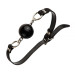 F61432 Кляп из силикона на цепочке Loveshop Latex BREATHABLE BALL GAG BLACK