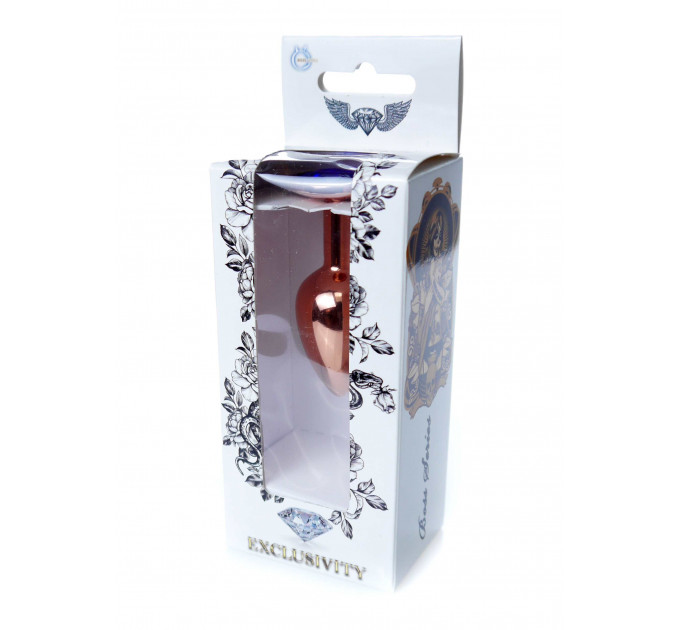 Анальна пробка Plug-Jewellery Red Gold PLUG- Dark Blue