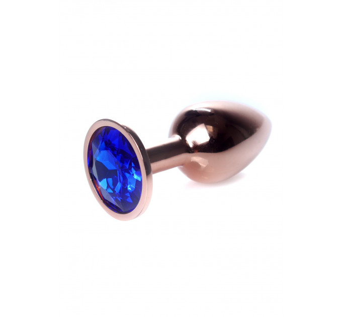 Анальна пробка Plug-Jewellery Red Gold PLUG- Dark Blue