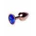 Анальна пробка Plug-Jewellery Red Gold PLUG- Dark Blue