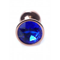 Анальна пробка Plug-Jewellery Red Gold PLUG- Dark Blue