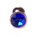 Анальна пробка Plug-Jewellery Red Gold PLUG- Dark Blue
