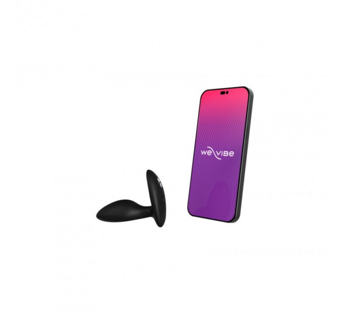 Анальна пробка з вібрацією We-Vibe Ditto+ Satin Black з пультом та керуванням з телефону