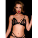 Бюстгальтер кружевной OhMyG! Paris Bra с разрезами в зоне сосков, черный, M/L