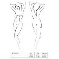 Боди с длинными рукавами и открытой грудью LETICIA BODY black S/M - Passion