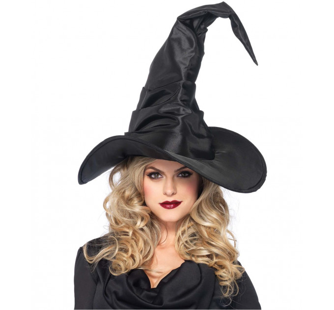 Большая шляпа ведьмы Leg Avenue Large Ruched Witch Hat O/S