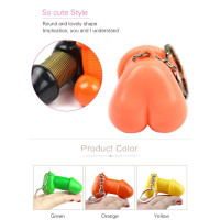 Брелок в виде пениса на пружине Roomfun SEXY MOBILE Key Ring черно-золотой