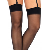 Чулки сексуальные One Size Dex Sheer Stockings от Leg Avenue, черные
