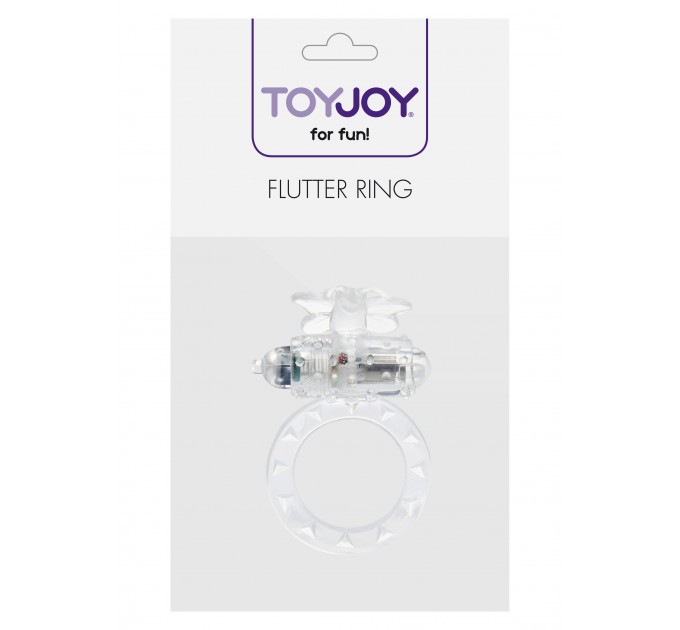 Эрекционное кольцо с вибрацией Flutter Ring Vibrating Transparant