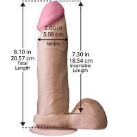 Фалоімітатор Doc Johnson the Realistic Cock, 23 х 5 см