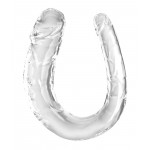Фалоімітатор подвійний Pipedream King Cock Clear, прозорий, M