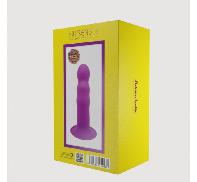 Фаллоимитатор термореактивный Adrien Lastic Hitsens 3 фиолетовый