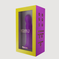 Фалоімітатор термореактивний Adrien Lastic Hitsens 3 фіолетовий
