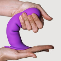 Фалоімітатор термореактивний Adrien Lastic Hitsens 3 фіолетовий