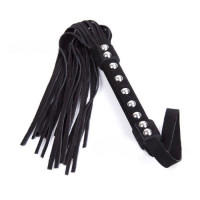 Флоггер DS Fetish Leather flogger black suede leather Флоггер DS Fetish Leather flogger black suede leather