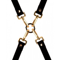 Хрестовина італійська шкіра Bondage Boutique leather Hogtie UPKO