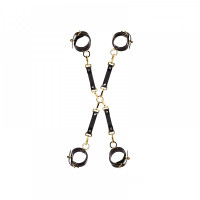 Хрестовина італійська шкіра Bondage Boutique leather Hogtie UPKO