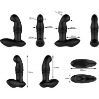 Массажер простаты с вибрацией Nexus Thrust, с пультом, черный, 14 х 3.5 см