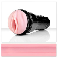 Мастурбатор вагіну в колбі Fleshlight Pink Lady Original, кібершкіра, бежевий