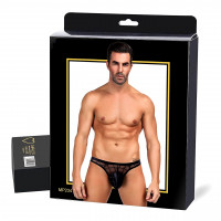 Чоловічі труси Star Night напівпрозорі, в сіточку, чорні, M