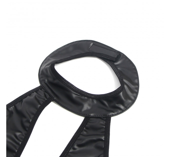 Міні-сукня з блискавкою та підтяжками Star Night з імітації шкіри, чорна, S