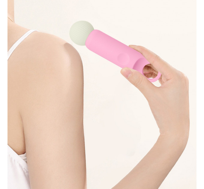 Міні-вібратор-мікрофон Sweet Em, 10 режимів, рожевий