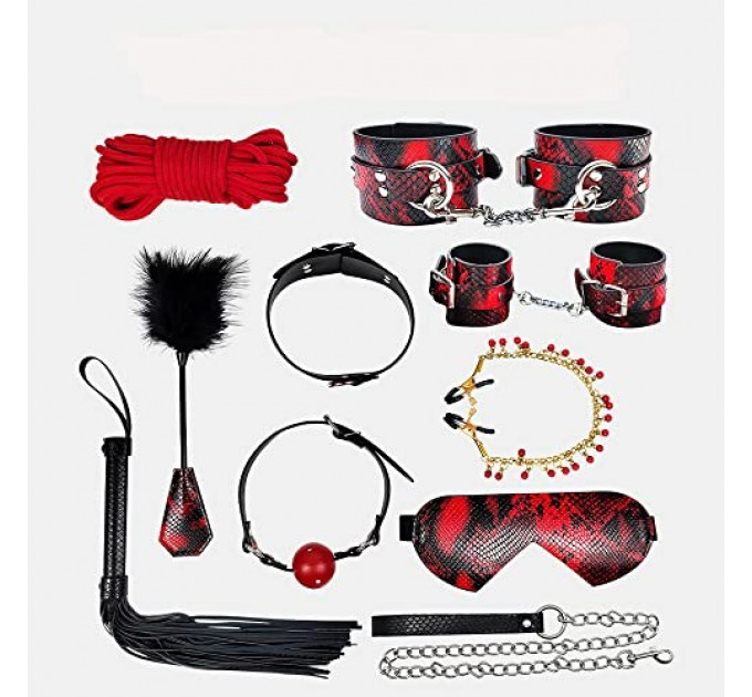 Набор бдсм DS Fetish Lanwan Restraints Kit в чемодане 10 предметов
