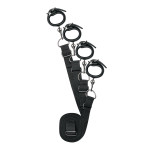 Набор для бондажа на кровать с манжетами для рук и ног Under Mattress Restraint Set, черный