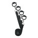 Набор для бондажа на кровать с манжетами для рук и ног Under Mattress Restraint Set, черный