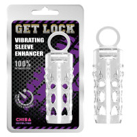 Насадка на член рельефная Chisa Get Lock с кольцом на мошонку и местом для вибропули, прозрачная Насадка на член рельефная Chisa Get Lock с кольцом на мошонку и местом для вибропули, прозрачная