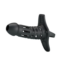 Насадка на пенис Pretty Love Hercules с утяжкой на мошонку, черный