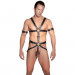Портупея мужская кожа ZADO FETISH с кольцом для поддержания эрекции, S/M