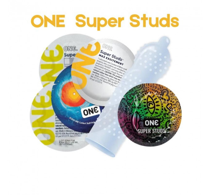 Набор презервативов 5шт One Super Studs, 5 штук