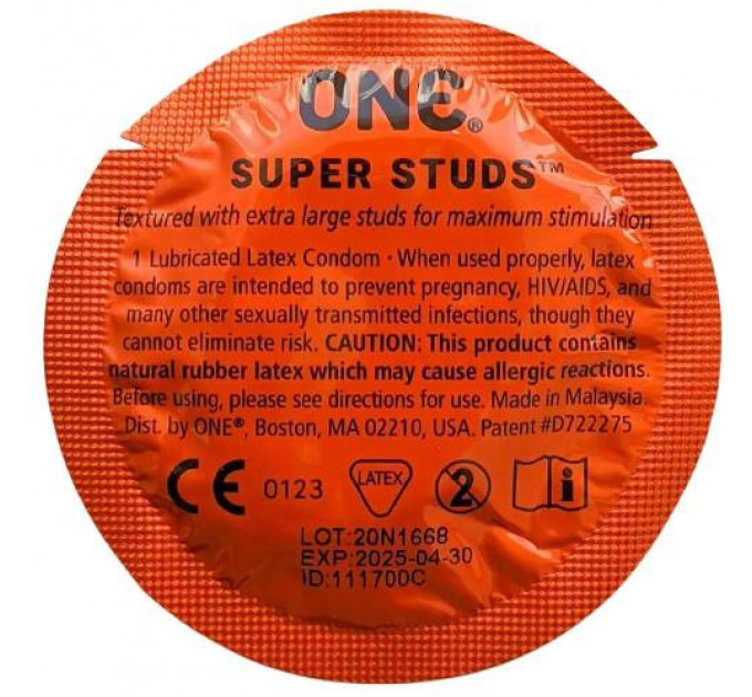 Набор презервативов 5шт One Super Studs, 5 штук