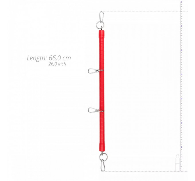 Розпірка з карабінами Whipped Shawn Spreader Bar - 50 см, червона