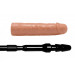 Реалістична насадка на регульованій довгій чорній рукояті Dick Stick - Dildo On Expandable Rod
