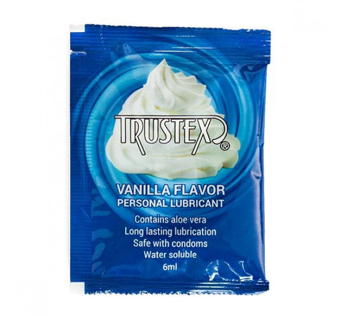 Саше/Лубрикант Trustex Vanilla на водной основе, 6 ml