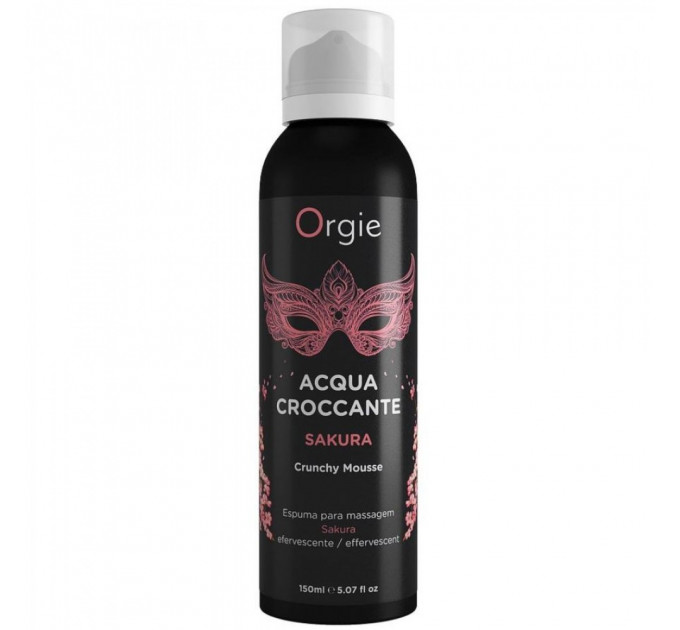 Шипучая увлажняющая пенка для массажа Acqua Crocante, Аромат: сакура, Orgie