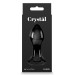 Скляна пробка NS Novelties CRYSTAL GEM BLACK
