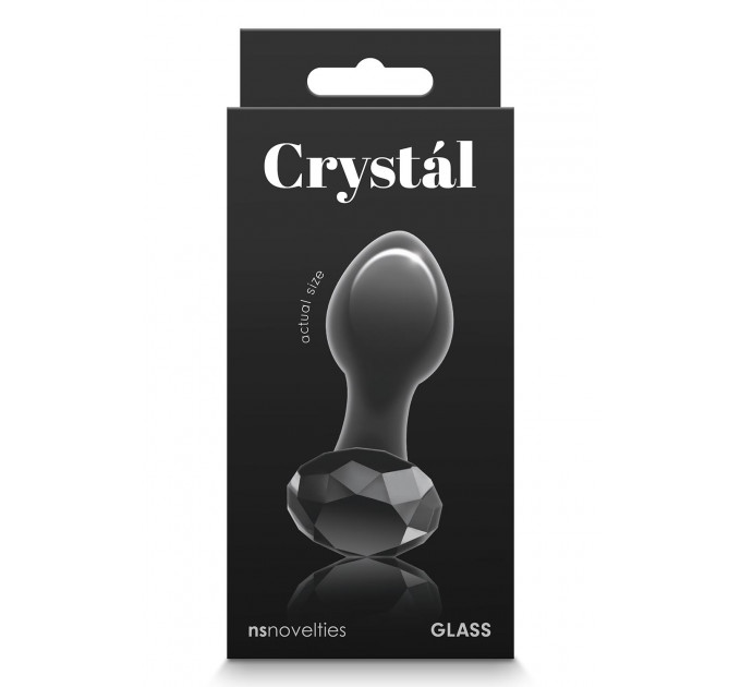 Скляна пробка NS Novelties CRYSTAL GEM BLACK