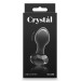 Скляна пробка NS Novelties CRYSTAL GEM BLACK