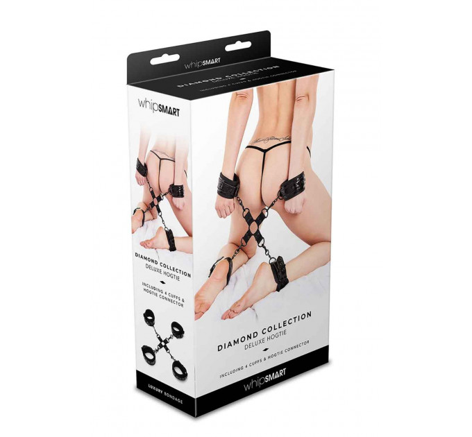 Система Фіксації манжети з пряжками WHIPSMART DIAMOND HOGTIE BLACK
