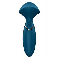 Универсальный компактный мощный массажер Satisfyer Mini Wand-er синий