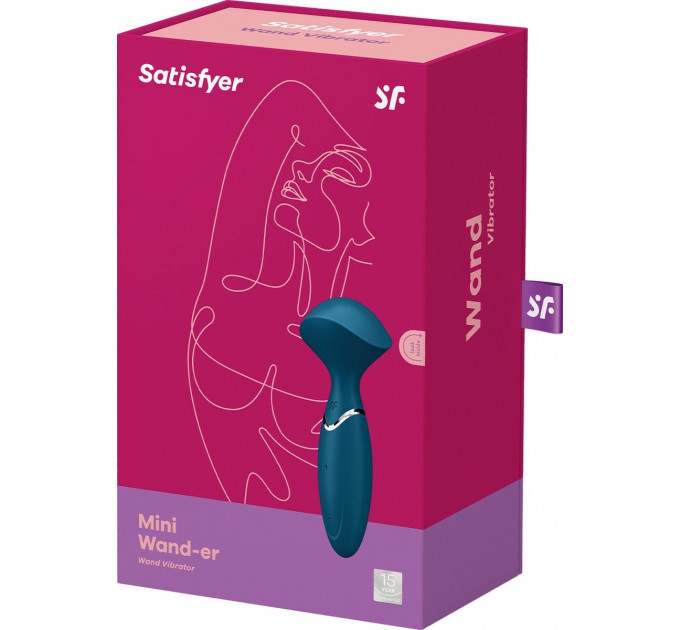 Універсальний компактний масажер Satisfyer Mini Wand-er синій