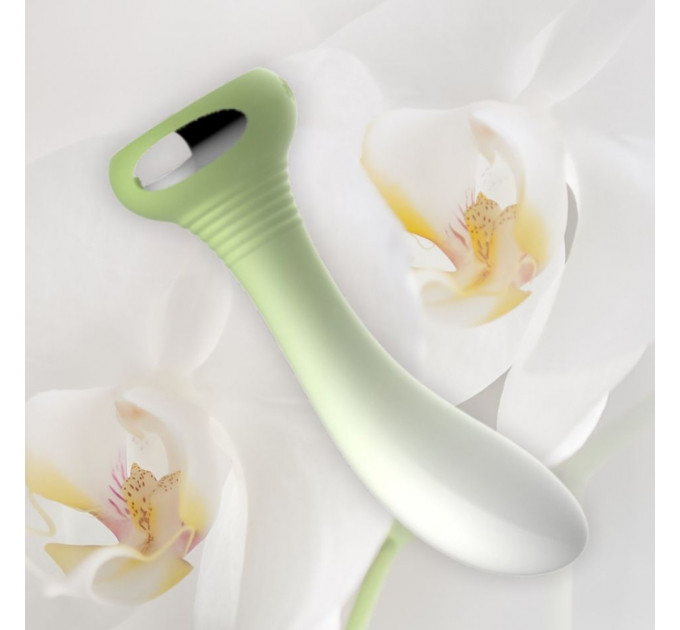 Універсальний вібратор з підсвічуванням Every Night Toys для точки G або P, зелений градієнт